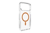 Handys - Cover & Cases - Puro Lite Mag TPU+PC Case Compatible with MagSafe for iPhone 17 Pro - Transparent with Orange Ring - PUIPC17P63LITEMORA