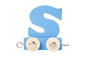 Holzspielzeug - Small Foot - Wooden Letter Train Blue - S - 12 pieces - 10369-display12