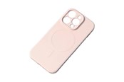 Handys - Cover & Cases - Hurtel MagSafe Compatible Silicone Case for iPhone 15 Pro Max Silicone Case - Cream - 9145576279991