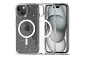 Handys - Cover & Cases - Tech-Protect FlexAir Hybrid MagSafe Case for iPhone 15 - Clear Glitter - 9490713936313