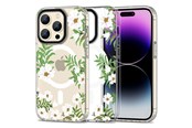 Handys - Cover & Cases - Tech-Protect MagMood MagSafe Case for iPhone 15 Pro Max - Daisies with Leaves - 9319456605433