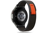 Smartwatch - Accessories - Tech-Protect Nylon Strap for Samsung Galaxy Watch 4 / 5 / 5 Pro / 6 / 7 / FE - Black & Orange - 9319456607512