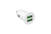 Handys - Adapter und Ladegeräte - Puro Pro Lite Car Charger 2x USB-A 10W - White - PUMCHUSB2A10WWHI