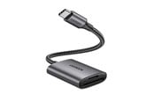 Speicherkarten Lesegerät/Adapter - UGREEN CM401 USB C 5Gb/s SD/TF Card Reader - Gray - 6957303888887