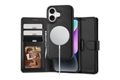 Handys - Cover & Cases - Tech-Protect MagSafe Wallet Case with Wallet for iPhone 16 - Black - 5906302311583