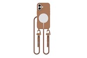 Handys - Cover & Cases - Tech-Protect MagNecklace MagSafe Case with Lanyard for iPhone 16 - Brown - 5906302311927