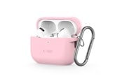 Handys - Cover & Cases - Tech-Protect Silicone Hook Case for Apple AirPods Pro 1/2 - Pink - 5906302313341