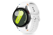 Smartwatch - Accessories - Tech-Protect Silicone Sport Strap for Samsung Galaxy Watch 4 / 5 / 5 Pro / 6 / 7 / FE - White - 5906302313396