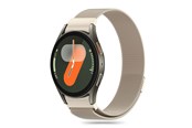 Smartwatch - Accessories - Tech-Protect MilaneseBand Strap for Samsung Galaxy Watch 4 / 5 / 5 Pro / 6 / 7 / FE - Gold - 5906302313808