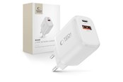 Handys - Adapter und Ladegeräte - Tech-Protect NCA30 PD 30W QC3.0 USB-A / USB-C- wall charger - white - 5906302318766
