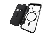 Handys - Cover & Cases - Puro Book Mag MagSafe Leather Case with Flap and Card Slot for iPhone 16 Pro Max - Black - PUIPC16P67BKMAGBLK