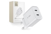 Handys - Adapter und Ladegeräte - Tech-Protect  C20W AC Charger 2x USB-C PD 20W - White - 9319456607093