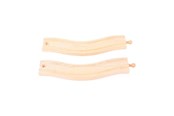 Holzspielzeug - Bigjigs Wooden Rails - Curved Rails - 2 pcs. - BJT173