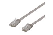 Netzwerk - Kabel - Deltaco patch cable - 1 m - grey - Grau - 1m - TP-61-FL