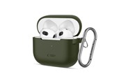 Handys - Cover & Cases - Tech-Protect Silicone Hook Case for Apple AirPods 3 - Green - 5906302375110