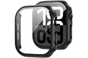 Smartwatch - Accessories - Tech-Protect Defense360 Tempered Glass Case for Apple Watch 10 (46 mm) - Black - 5906302376551