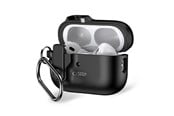 Handys - Cover & Cases - Tech-Protect  Slim Hook Case with Carabiner for Apple AirPods Pro 1/2 - Black - 5906302376261