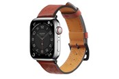 Smartwatch - Accessories - Hurtel Strap Leather for Apple Watch 38 / 40 / 41 mm Band Bracelet - Red - 9145576276273