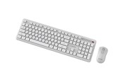 Tastaturen - Gembird Slim Pro Business - keyboard and mouse set full size - QWERTY - Tastatur & Maus Set - Englisch (US) - Weiss - KBS-WPS-01-W