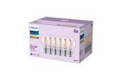 LED-Birnen - Philips LED-Lampe A60 7W/827 (60W) Clear 6-pack E27 - 929001387398