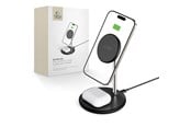 Handys - Adapter und Ladegeräte - Tech-Protect QI15W-A39 2in1 MagSafe Charging Station - Black - 5906302372218