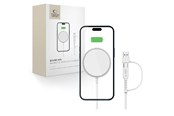 Handys - Adapter und Ladegeräte - Tech-Protect QI15W-A44 Magnetic Wireless Charger with MagSafe - White - 5906302380329