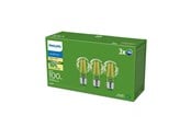 LED-Birnen - Philips LED-Lampe Ultra Efficient A60 7,3W/827 (100W) Clear 3-pack E27 - 929003625131