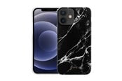 Handys - Cover & Cases - CRONG Marble Case - iPhone 12 Mini Case - Black - CRG-MRB-IP1254-BLK