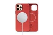 Handys - Cover & Cases - CRONG Essential Cover Magnetic - iPhone 12 Pro Max MagSafe Leather Case - Red - CRG-ESSM-IP1267-RED