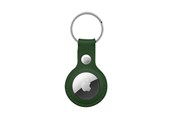 Handys - Cover & Cases - CRONG Leather Case with Key Ring – Protective leather case with key ring for Apple AirTag 1/2 - green - CRG-ATL-OLV