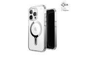 Handys - Cover & Cases - Speck Presidio Perfect-Clear ClickLock & Magsafe - iPhone 15 Pro Case - Clear / Chrome Finish / Serene Silver - 150449-3199