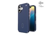 Handys - Cover & Cases - Speck Presidio2 Pro ClickLock & MagSafe - iPhone 16 Case - Coastal Blue / Dust Gray / White - 150688-3206