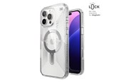 Handys - Cover & Cases - Speck Presidio Perfect-Clear Grip ClickLock & MagSafe - iPhone 16 Pro Max Case - Clear / Chrome Finish / Serene Silver - 150728-3199