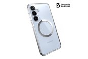 Handys - Cover & Cases - Speck Presidio Perfect-Clear Magnet - Samsung Galaxy S25+ / S24+ MagSafe Case - Clear / Chrome Finish / Serene Silver - 150885-3199