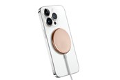 Handys - Adapter und Ladegeräte - CRONG MagSpot Wireless Charger – Aluminum MagSafe 15W Inductive Charger - Gold - CRG-MS15W-GLD