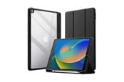 Tablets - Cover & Case - CRONG PrimeFolio – iPad 10.2” (2021-2019) Case with Stand and Apple Pencil Storage - Black/Clear - CRG-PRF-IPD102-BLK