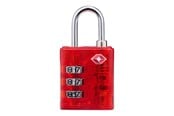 Freizeit & Reisen - Dunlop - TSA combination lock for suitcase / luggage - Red - 8711252102795_RED