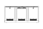 Wandhalterungen, AV-Halterungen & AV-Möbel - Middle Atlantic C5 Series Credenza mounting component - for AV rack - off white - Max - recommended for - C5-VENT3-OW
