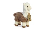 Plush - Eco Nation – Plush Toy / Cuddly White-Brown Alpaca 24 cm Eco-Friendly - 35039