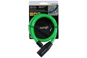 Fahrrad-Zubehör - Dunlop - Spiral key bicycle lock 65 cm - green - 871125208264_GREEN