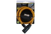 Fahrrad-Zubehör - Dunlop - Spiral keyed bicycle lock 65 cm - orange - 871125208264_ORANGE