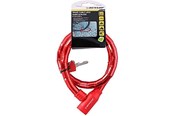 Fahrrad-Zubehör - Dunlop anti-theft bicycle key lock - red - 8711252563749_RED