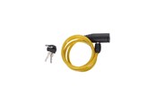 Fahrrad-Zubehör - Dunlop - Keyed spiral bike lock - Yellow - E8711252082585_YELLOW
