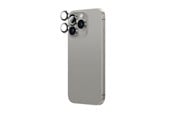 Handys - Schutzfolie - AmazingThing AR Aluminum 3 Lens Tempered Glass with Camera Lens Frame for iPhone 16 Pro / 16 Pro Max - Gray - IP16CAM3GYGLA