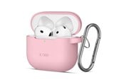Handys - Cover & Cases - Tech-Protect  Silicone Hook Case for AirPods 4 - Pink - 5906302370054