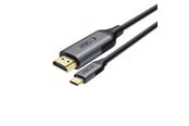 Display Kabel - Tech-Protect UltraBoost USB-C / HDMI 60Hz 180cm Cable - Black - 5906302321773