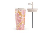 Küchenzubehör - Burga Aloha - Travel Mug 500ml with Flap & Straw Set - 950270