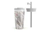 Küchenzubehör - Burga Snowstorm - Travel Mug 500ml with Flap & Straw Set - 950358