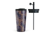 Küchenzubehör - Burga Velvet Night - Travel Mug 500ml with Flap & Straw Set - 950398