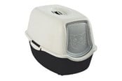 Katzen - rotho Bailey Hooded litter box Black, White - 4004508080